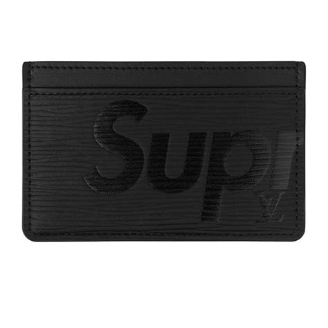 lv supreme card holder black|Louis Vuitton x Supreme Porte Carte Simple Epi Black .